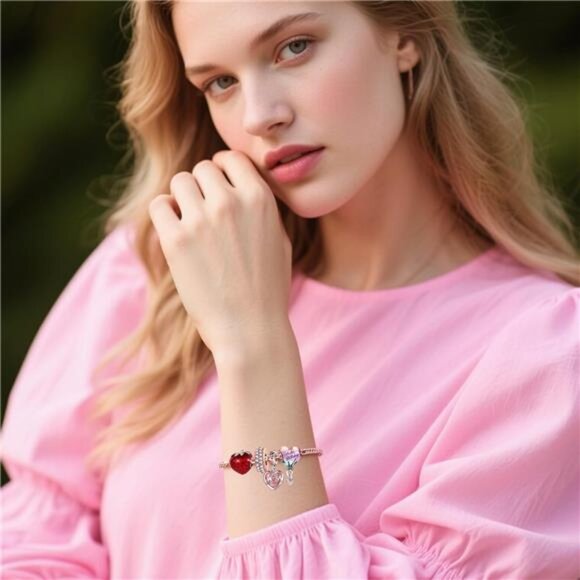 9 Pack Plated Silver Spacer Beads Charms - Picture 2 of 5